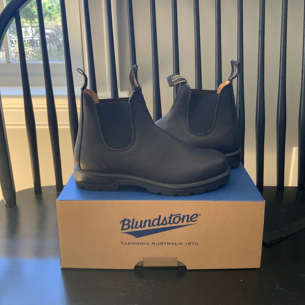 Blundstone BL 558 Black Leather Chelsea Boots AUS/UK 7